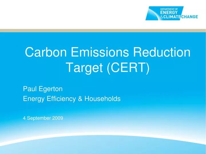 carbon emissions reduction target cert