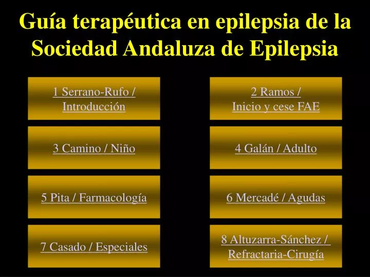gu a terap utica en epilepsia de la sociedad andaluza de epilepsia
