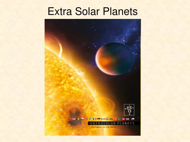 extra solar planets