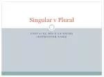 Singular v Plural - slide 1