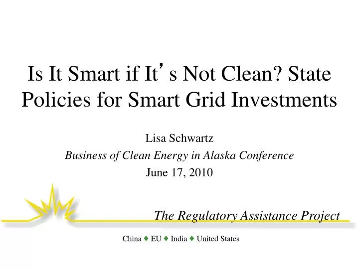 is it smart if it s not clean state policies for smart grid investments