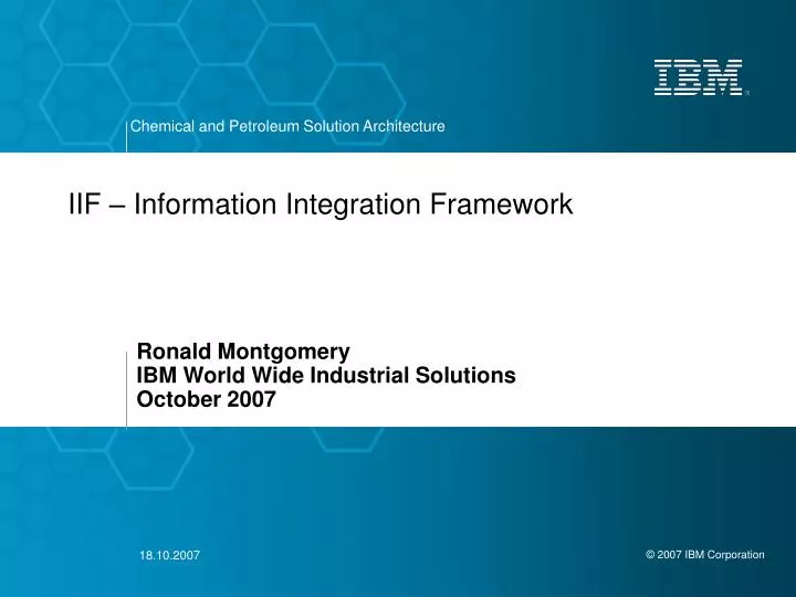 iif information integration framework