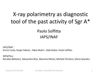 X-ray polarimetry as diagnostic tool of the past activity of Sgr A*