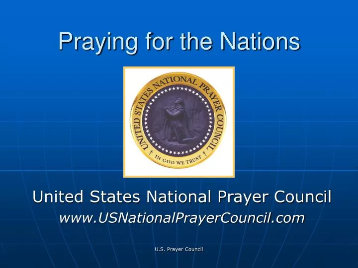 praying for the nations