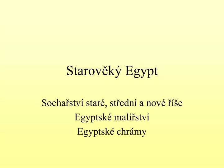 starov k egypt