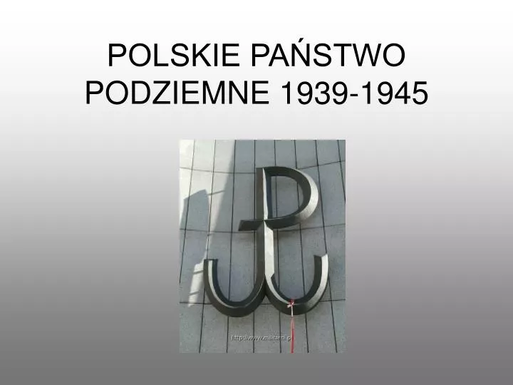 polskie pa stwo podziemne 1939 1945