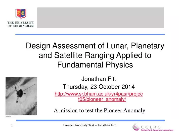 design assessment of lunar planetary and satellite ranging applied to fundamental physics