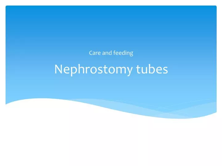 nephrostomy tubes