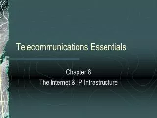 Telecommunications Essentials