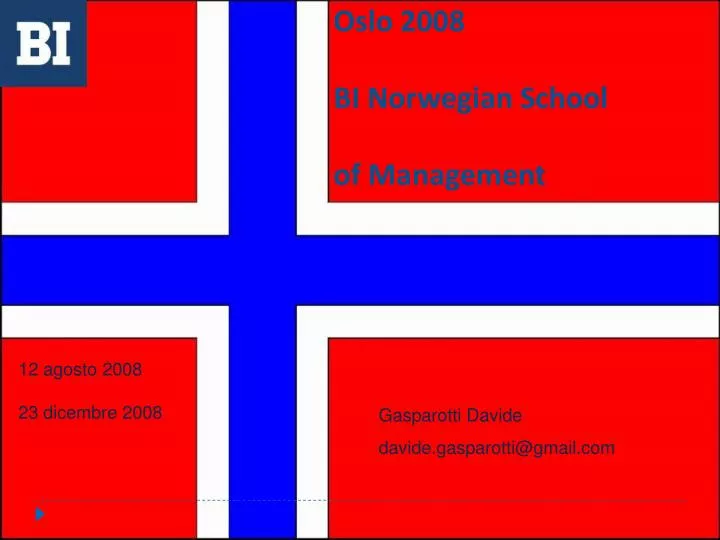 oslo 2008 bi norwegian school of management