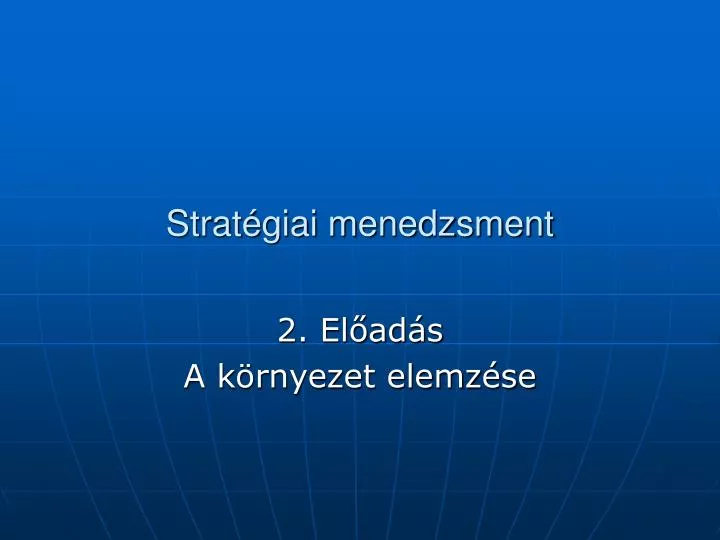 strat giai menedzsment