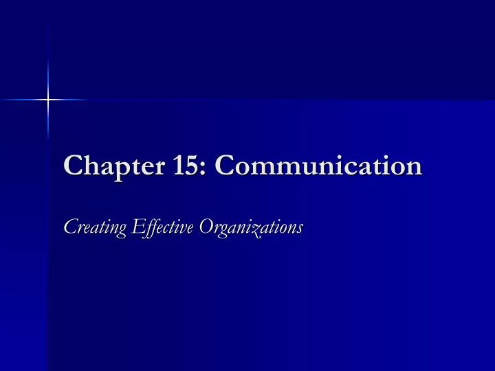 chapter 15 communication