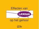 Effecten van - slide 1