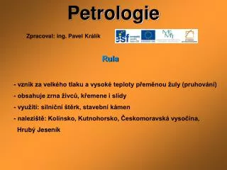 Petrologie