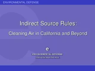Indirect Source Rules: