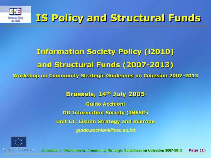 is policy and structural funds