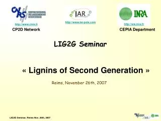 LIG2G Seminar