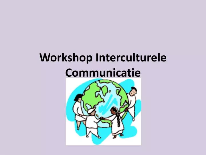 workshop interculturele communicatie