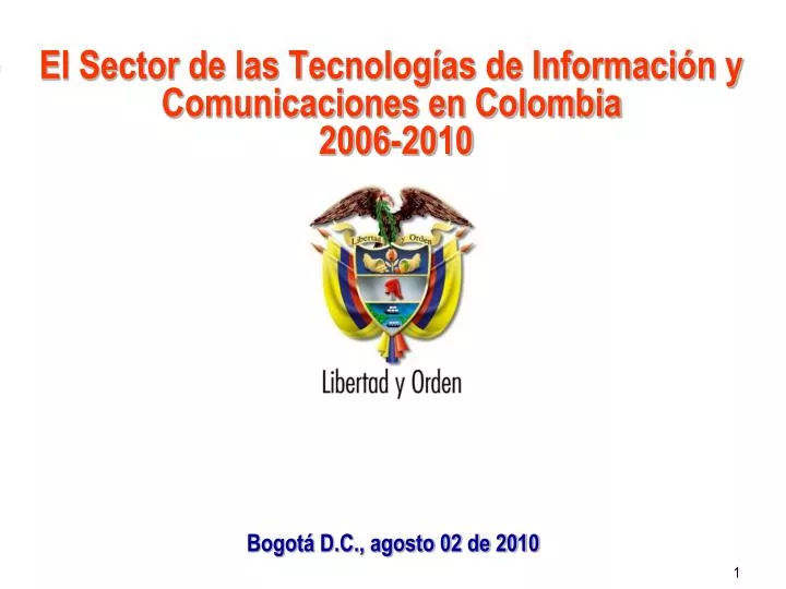 el sector de las tecnolog as de informaci n y comunicaciones en colombia 2006 2010