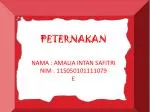 NAMA : AMALIA INTAN SAFITRI NIM : 1150501011111079 E - slide 1