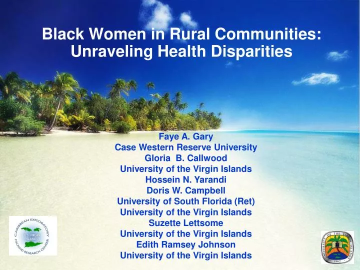 black women in rural communities unraveling health disparities