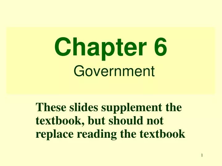 chapter 6 government