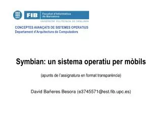 Symbian: un sistema operatiu per mòbils