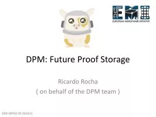 DPM: Future Proof Storage