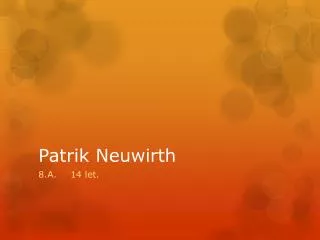 Patrik Neuwirth