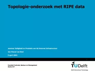 Topologie-onderzoek met RIPE data