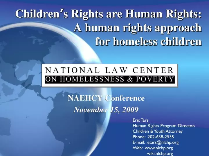 children s rights are human rights a human rights approach for homeless children