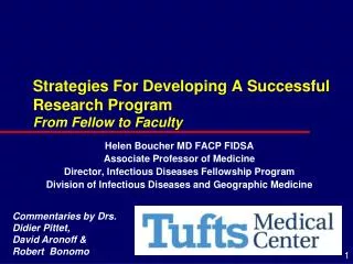 Strategies For Developing A Successful Research Program From Fellow to Faculty