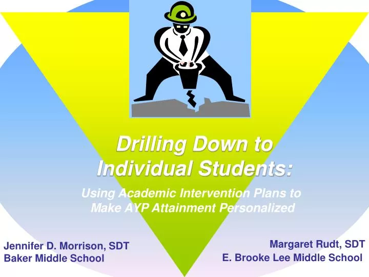 drilling down to individual students