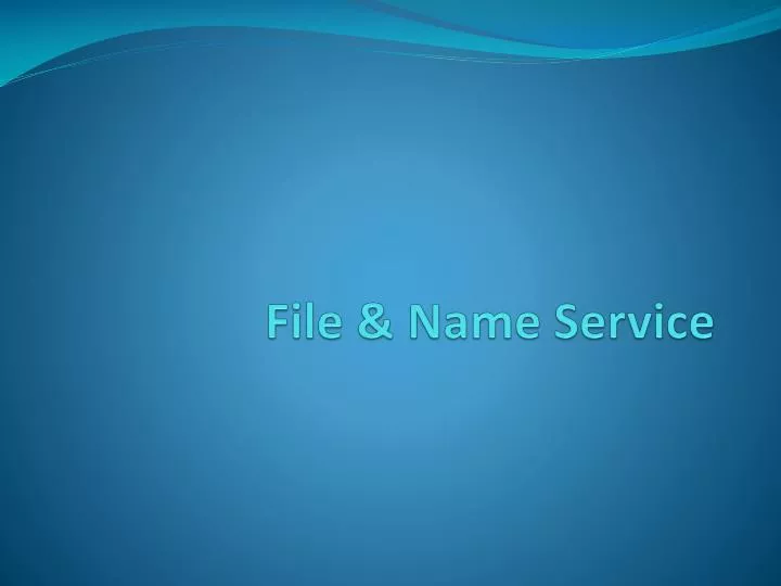 bab i file name service