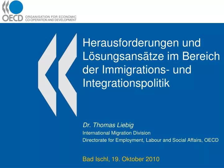 herausforderungen und l sungsans tze im bereich der immigrations und integrationspolitik