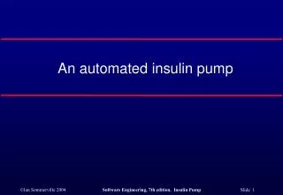An automated insulin pump