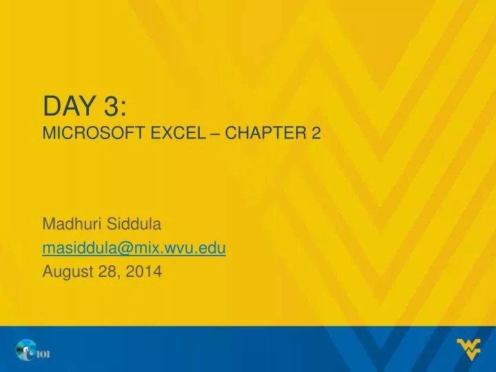 day 3 microsoft excel chapter 2