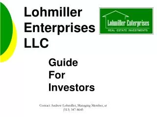 Lohmiller Enterprises LLC