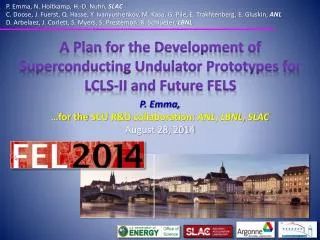 A Plan f or the Development of Superconducting Undulator Prototypes for LCLS-II and Future FELS