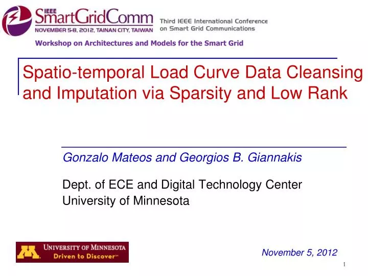 spatio temporal load curve data cleansing and imputation via sparsity and low rank