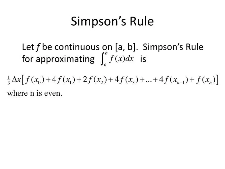 simpson s rule