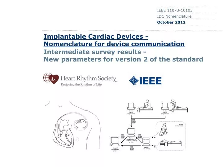 implantable cardiac devices nomenclature for device communication