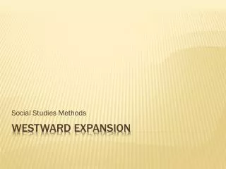 Westward expansion
