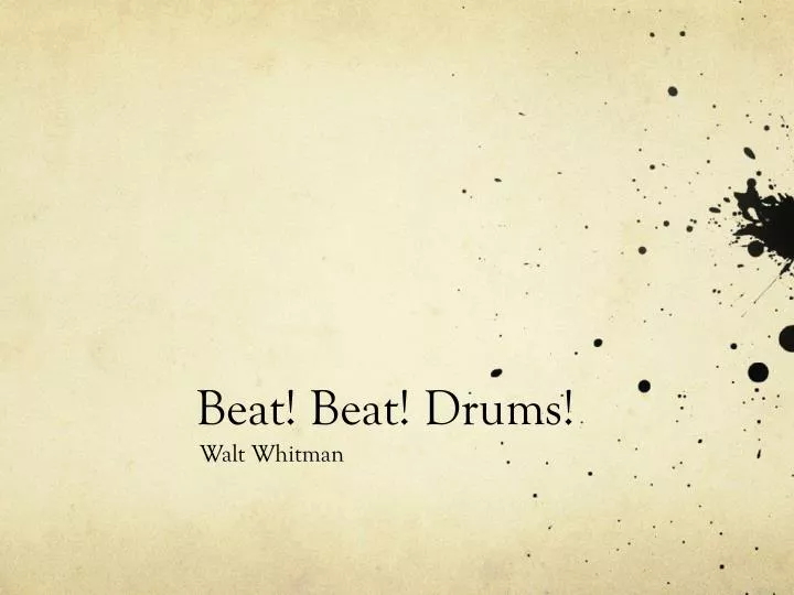 beat beat drums