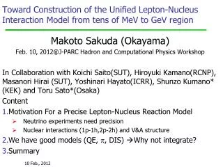 Toward Construction of the Unified Lepton-Nucleus Interaction Model from tens of MeV to GeV region