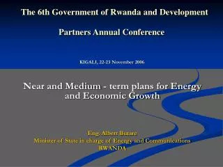 The 6th Government of Rwanda and Development Partners Annual Conference