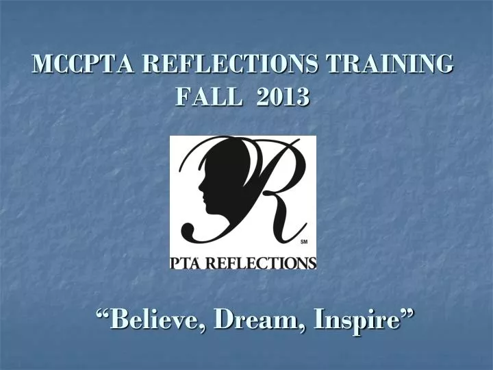 mccpta reflections training fall 2013