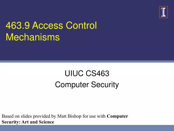 463 9 access control mechanisms