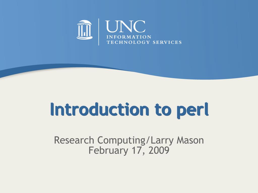 PPT - Introduction to perl PowerPoint Presentation, free download - ID ...
