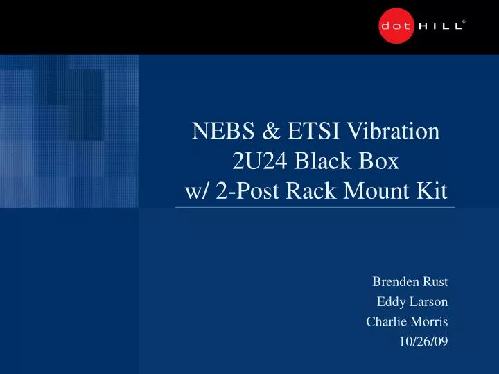 nebs etsi vibration 2u24 black box w 2 post rack mount kit